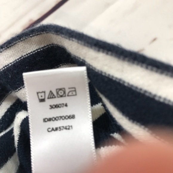 Loft large blue and white striped blouse - Picture 6 of 7